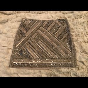 Club Monaco Embellished Mini Skirt